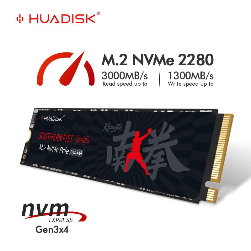 HUADISK  ϵ ũ 2280 SSD NVMe M2, ũž PC ƮϿ ָ Ʈ ̺, 1TB, 512GB, PCI-e 3.0X4, 256GB, 128GB